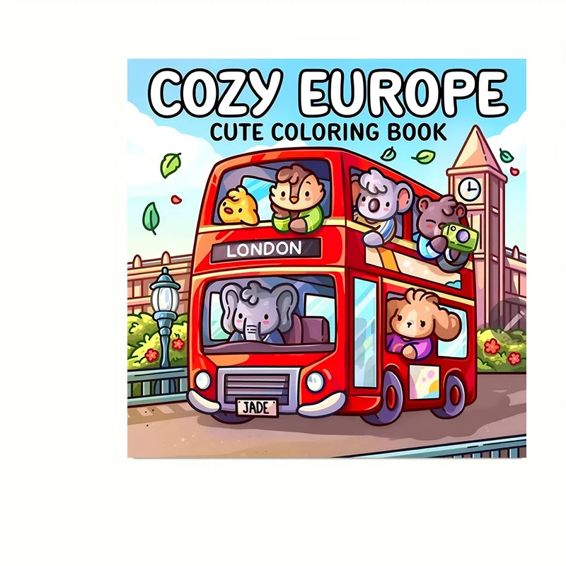 Cozy World Coloring Books, detail view 12