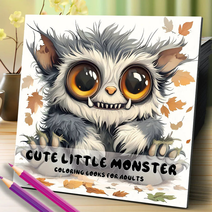 Cute Little Monster Coloring Book by Wonder Pencil