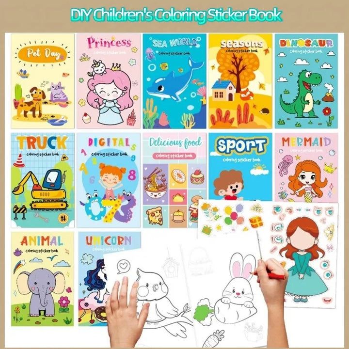 Sticker & Coloring Books for Little Artists by Wonder Pencil