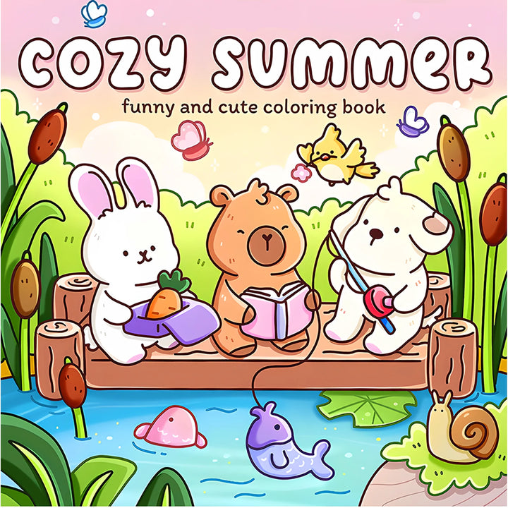 Cozy Summer Coloring Book by Wonder Pencil